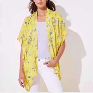 LOFT Floral Yellow Kimono